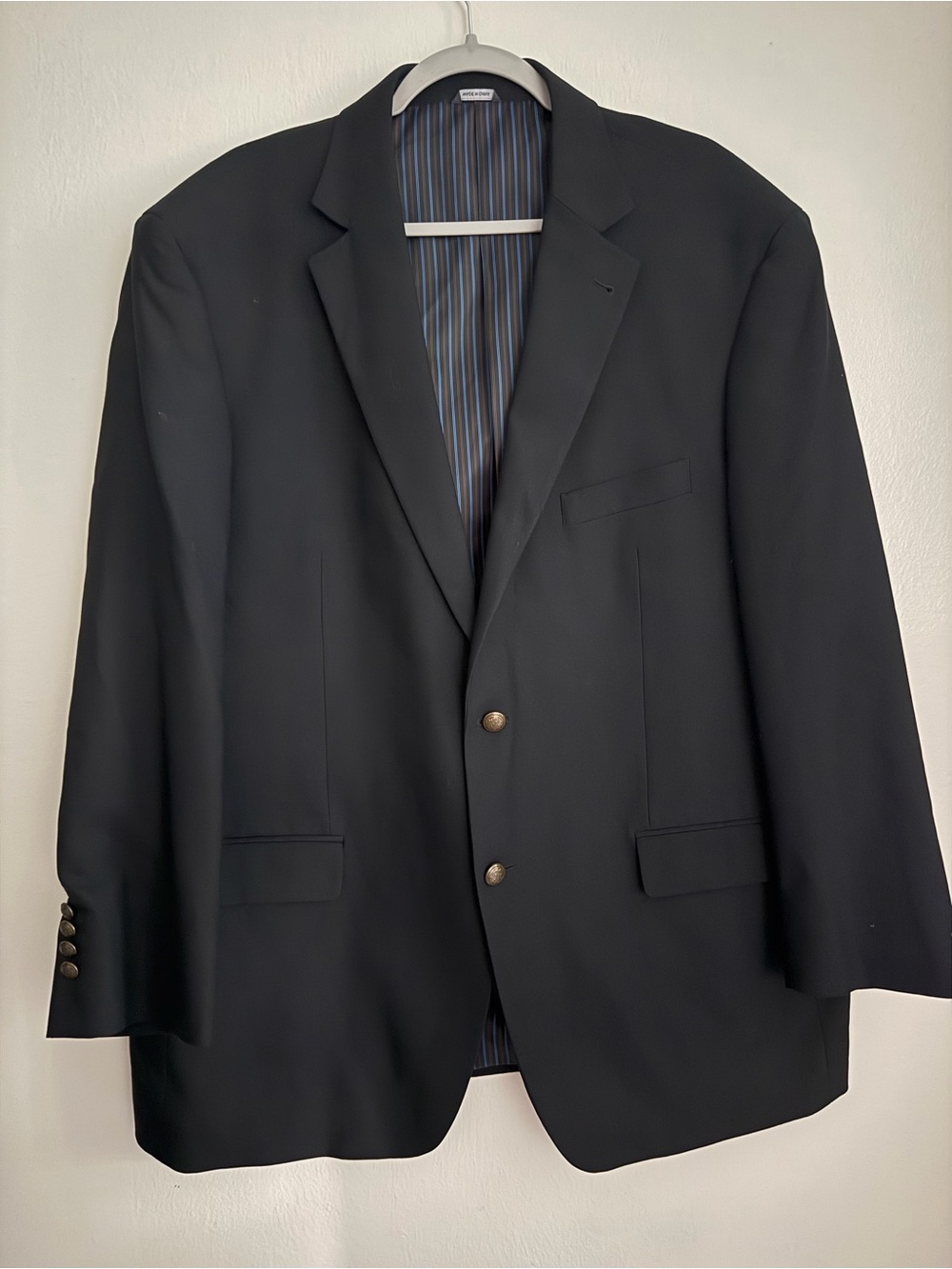 GS Perfect Fit Big & Tall Blazer / Sport Coat / Suit - Men's Size 48R - Black